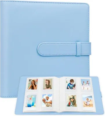 Produktbild von 256 Fächer Fotoalbum für Sofortbildkameras und Drucker, geeignet für Fujifilm Instax Mini, Polaroid Snap, hohe Kapazität, ideal für