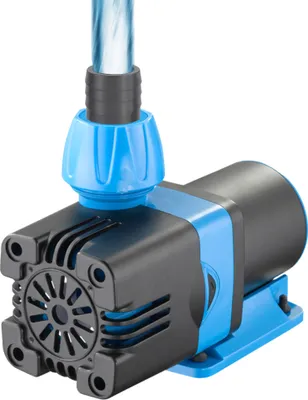 A close-up studio shot of a water pump.