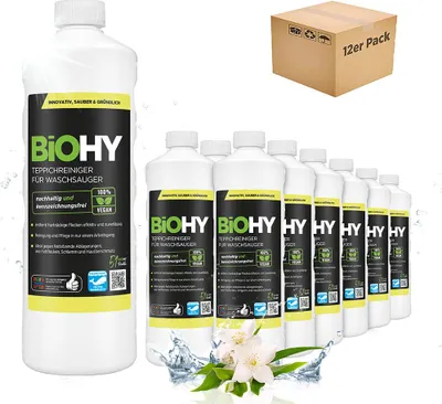 Produktbild von BiOHY Teppichreiniger für Waschsauger Teppichshampoo, Teppich Shampoo, 12 x 1 l