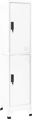 Image de Armoire à casiers blancs 38x45x180 cm Acier