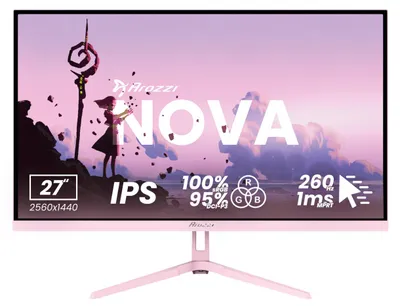 Produktbild von Arozzi Nova 27" Gaming Monitor - QHD IPS - 260Hz - Rosa