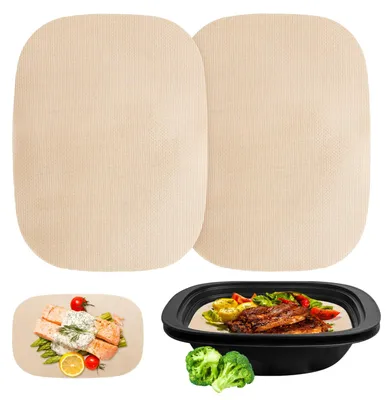 Image de 2 plaques de cuisson réutilisables, papier sulfurisé réutilisable, tapis antiadhésif, résistant à la chaleur jusqu'à 250 °C, lavable au lave-vaisselle