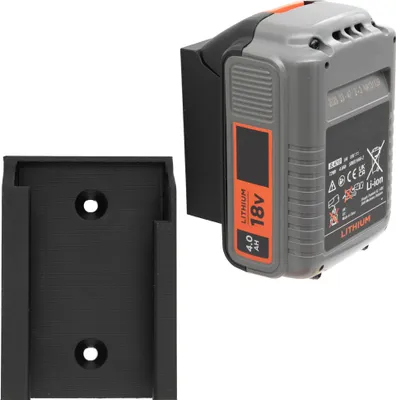 Produktbild von Akkuhalter Kompatibel mit BLACK+DECKER 18V Akku Wandhalter Halter Halterung Akku