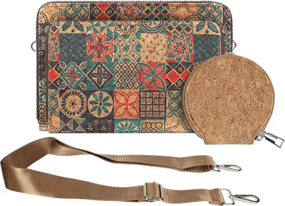 Produktbild von Avizar, Korktasche, CorkMosaic Collection, Reißverschluss, Mehrfarbig