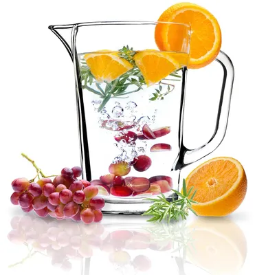 Obrázek produktu pro Skleněná karafa – džbán na vodu – 1,23 l – na vodu, džus, limonádu –  FCM – vhodná pro potraviny