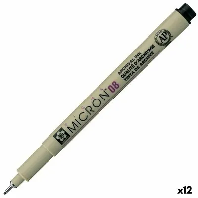 A single Sakura Pigma Micron pen is shown diagonally against a white background.