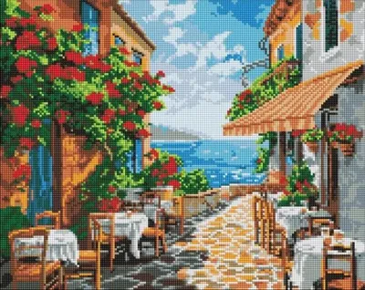 Produktbild von Diamantmosaik ohne Rahmen - "Cichy..." - 40x50 cm - Ideyka