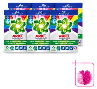 Produktbild von 6 x Ariel Professional Color Waschpulver für Buntwäsche - Sparpackung - 6 Stücke