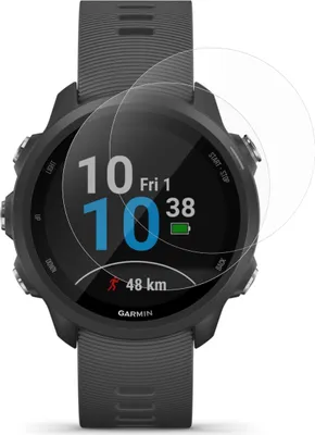 Produktbild von Hartglas für Garmin Forerunner 245 / Forerunner 245 Music [2 Stück] Schutzglas Hartglas Panzer glas Displayschutzfolie Panzerglasfolie Phonillico®