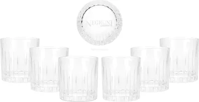 Produktbild von Campari Tumbler Glas Gläser Set - 6x Tumbler auf dem Glasboden Campari Logo