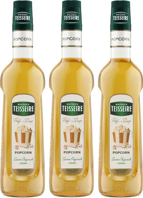 Image de Mathieu Teisseire Sirop pour boissons Popcorn 0,7L (paquet de 3)