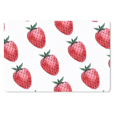 Produktbild von MuchoWow® Mauspad Mousepad Erdbeere - Muster - Aquarell 27x18 cm - Mousepads - Maus Mat - Pad - Mausunterlage - Büroartikel - Desk Matten