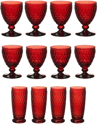 Produktbild von Villeroy & Boch Boston Coloured Wein- & Longdrinkgläser 12er Set rot