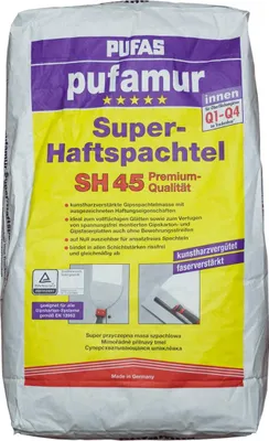 Immagine prodotto di Stucco superadesivo SH 45 Pufas pufamur - Stucco di gesso 10 kg