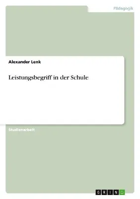 Produktbild von Leistungsbegriff in der Schule