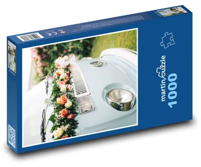 Produktbild von Puzzle 1000 Romantischer Hochzeitswagen - martinpuzzle