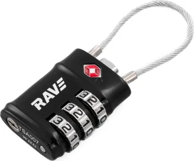 Produktbild von RAVE TSA Kofferschloss, Vorhängeschloss mit Zahlenkombination