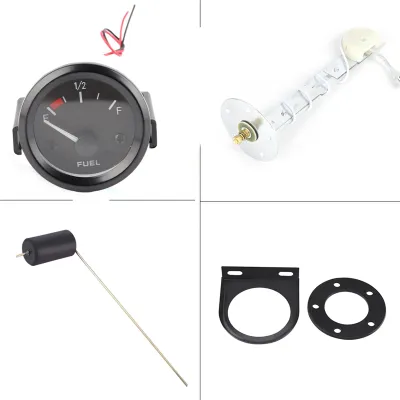 Obrázek produktu pro 52mm univerzální měřič hladiny paliva v autě LED digitální E?1/2?F měřič s palivovým senzorem
