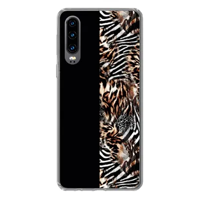 Produktbild von MuchoWow® Handyhülle Schutzhülle Hülle für Huawei P30 Mantel - Design - Tiere Silikon Softcase Handy Hülle - Kartenbesitzer