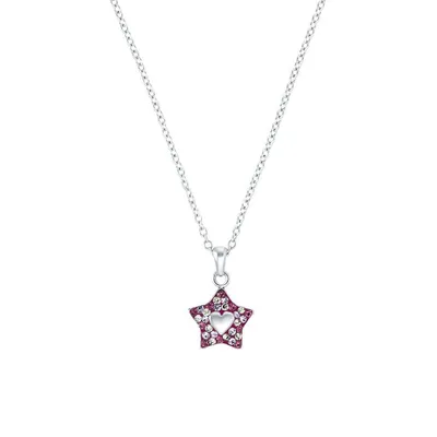 Produktbild von Prinzessin Lillifee 2035336 Mädchen Collier Stern Silber Lila 38 cm