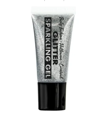 Immagine prodotto di Gel glitterato in tubetto argento 25 ml - Taglia unica