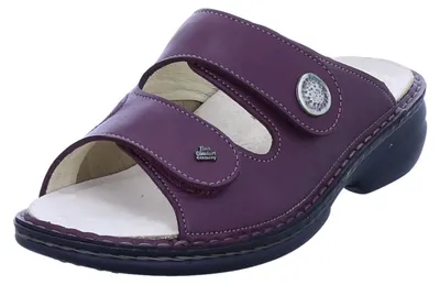 Obrázok produktu pre Finn Comfort Zeno dámske mule, kožené/stretch, Bordo, pohodlné - Značka Finn Comfort, červená, koža (nube/stretchcamo)