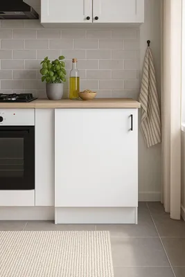 Produktbild von Dmora Küchenschrank Fombio 60x60x90h cm Weiß Einlegeboden Türen