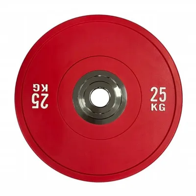 Obrázek produktu pro Olympijské závaží 25 KG bumper PRO 25 KG červené STRENGTHENED