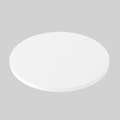 Produktbild von Weiße laminierte Tischplatte, rund, 50 cm Durchmesser, für Schreibtische, Tische, Couchtische