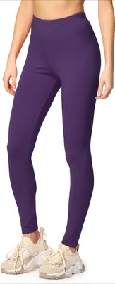 Produktbild von Merry Style Damen Lange Leggings aus Baumwolle MS10-198 (Purpur,M)