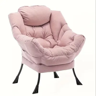 Produktbild von Sessel Samt-Stoff Gestell Metall Loungesessel Relaxsessel 64 x 80 x 95cm Rosa