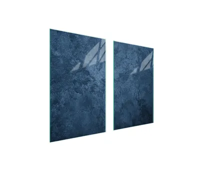 Immagine prodotto di Piastre copri fornelli 2 pezzi 75x52 Copri piano cottura in Vetroceramica tagliere in vetro blu ardesia