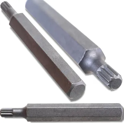 Produktbild von ROCKFORCE Bit 10 mm SPLINE M6x75 mm Stahl CR-V