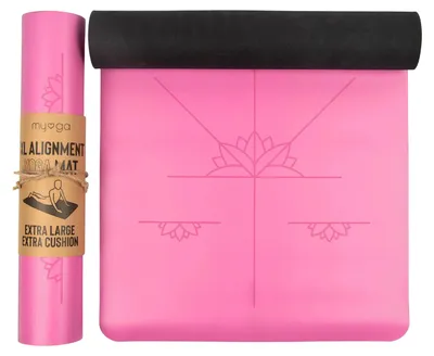 Image de Tapis de yoga Myga Alignment 6mm XL Rose