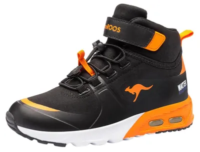 Produktbild von KangaROOS Jungen Kx-hydro Sneaker, Jet Black Neon Orange, 37 EU