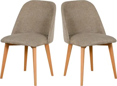 Image de LeafDesign Chaises de cuisine (set de 2), Chaise rembourrée, Chaise de salle à manger 120 kg, Chaises de salle à manger (set de 2), Chaise en bois, Chaises de table, Chaise de salle à manger en bois