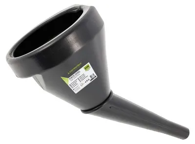 Produktbild von Kunststoff-Winkeltrichter für Kraftstoff und Flüssigkeiten mit Sieb, 140 mm Carmotion