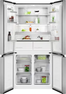 Produktbild von AEG AEG RMB952D6VU / 1900 mm / Gefrierschublade unten / 522 L / TwinTech® – länger frisch / NoFrost / Farbe: Edelstahl-Look, Seiten grau / D RMB952D6VU Edelstahl-Look, Seiten grau