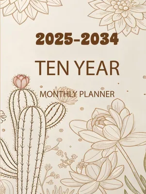 Immagine prodotto di Calendario mensile dal 2025 al 2034, ideale per bambini di 10 anni