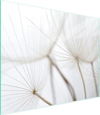 Produktbild von Hochwertiges Glas-Schneidebrett 52x40 cm mit Blumen-Design, hygienisch & kratzfest
