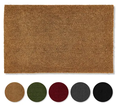 Image de Paillasson en fibres de coco, 50x80 cm, 100% fibres de coco, antidérapant, naturel, pour l'entrée