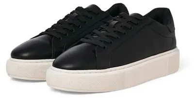 Produktbild von Jack & Jones 12275135_212_43, Männlich, Erwachsener, Modische Sneakers, Schwarz, Anthrazit, Schnürverschluss, Rundzeh
