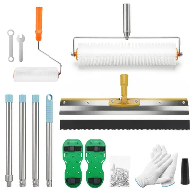 Entlüftungsroller-Set mit Stachelwalze für Bodenbeschichtung