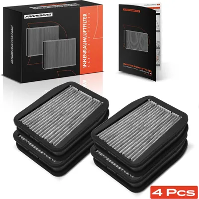 Produktbild von Frankberg 4x Innenraumfilter Aktivkohlefilter für Mercedes-Benz W211 VF211 S211 2002-2004
