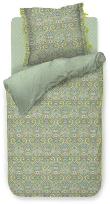 Productafbeelding van Beddengoedset Kikoy, groen, 200x200 cm + 2 kussenslopen van 80x80 cm