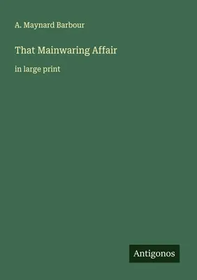 Produktbild von That Mainwaring Affair