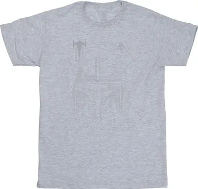 Produktbild von Star Wars - "The Mandalorian" T-Shirt für Herren BI47422 (5XL) (Grau)