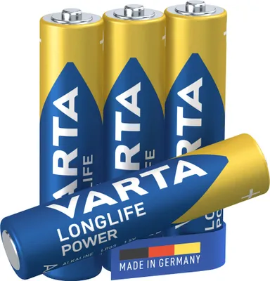 Productafbeelding van Varta Longlife Power Alkaline batterij LR03/AAA, 1,5 V (verpakking met 4 stuks)