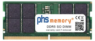 phs memory 64GB RAM Speicher kompatibel mit Lenovo ThinkPad P16v Gen 3 (Intel) (21RS) DDR5 SO DIMM 5600MHz