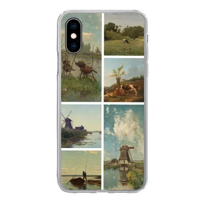 Produktbild von MuchoWow® Handyhülle Schutzhülle Hülle für iPhone X Kunst - Collage - Niederlande Silikon Softcase Handy Hülle - Handyhülle